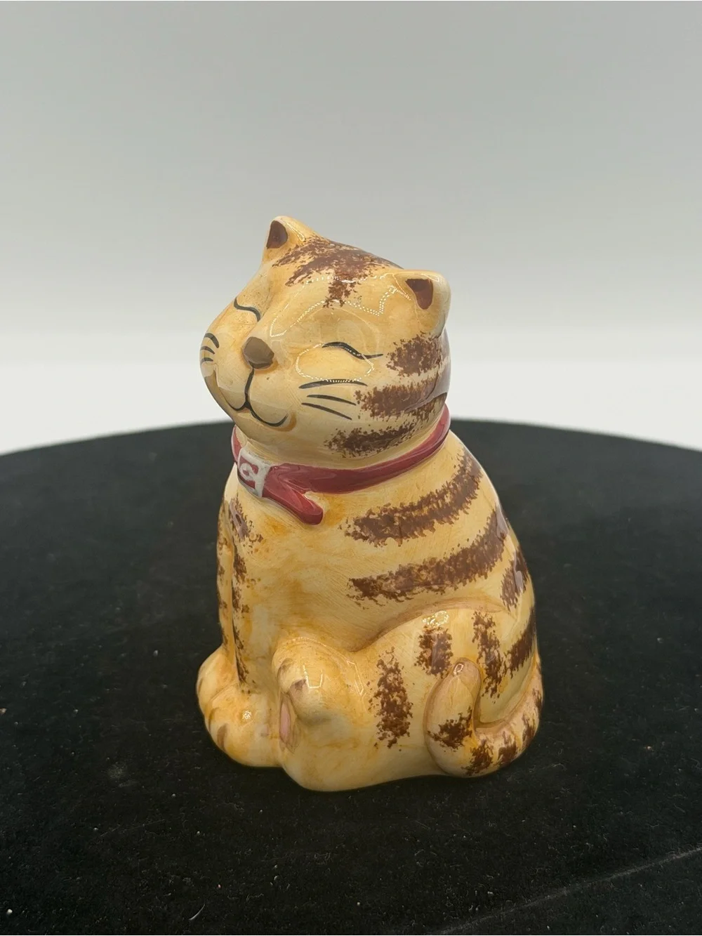 Vintage CKRO Smiling Tabby Cat Ceramic Pepper Shaker Made in China 4.5